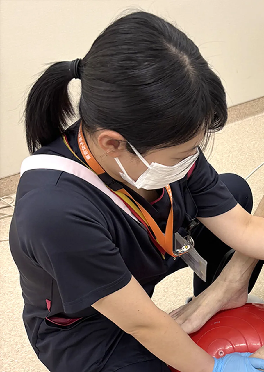 画像:ク脳卒中リハビリテーション スタッフの看護師