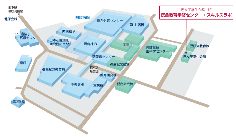 敷地内の案内図