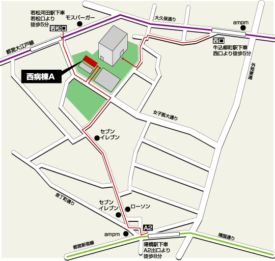 駅からの案内図