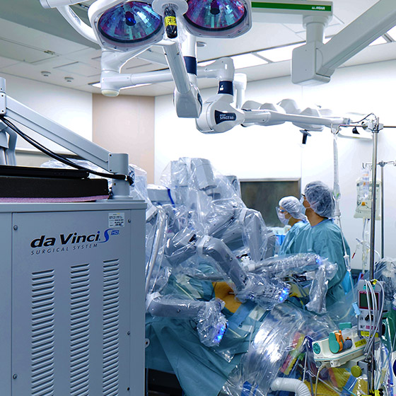 患者さんへの负担を考虑した手术方法.