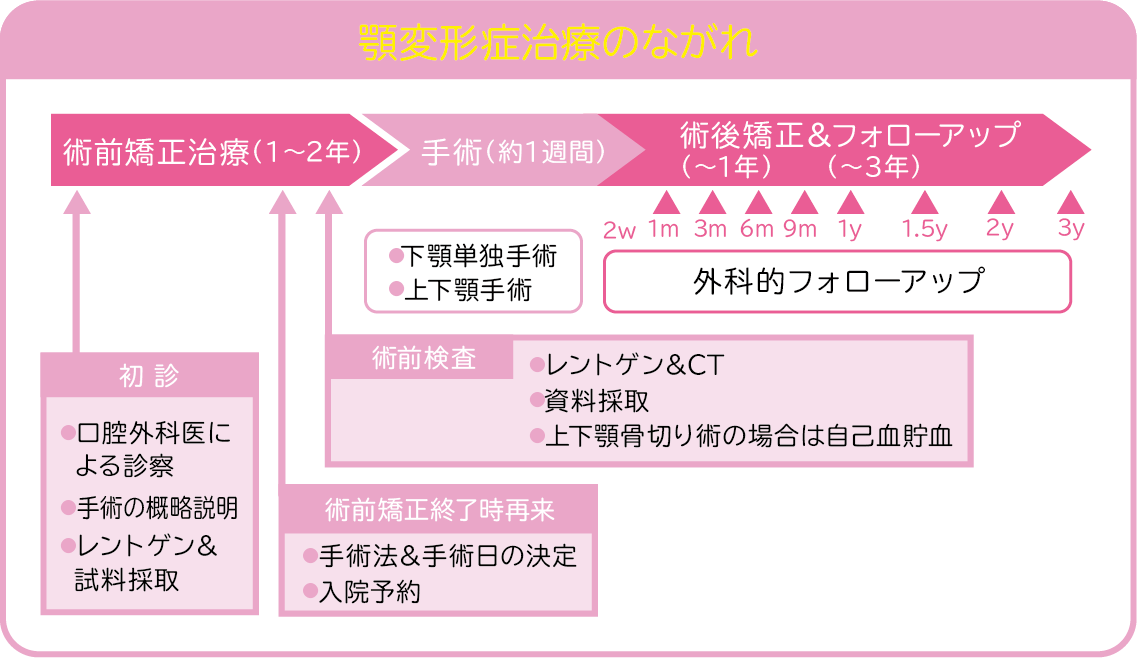 顎変形症治療のながれ