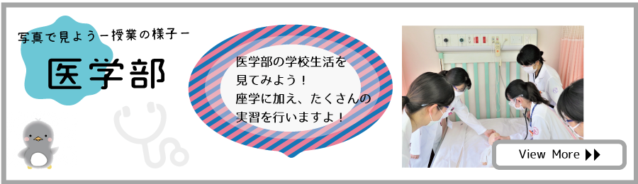 もっと詳しく！医学部！